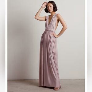 TOBI MAKE MAGIC TWIST TIE MULTIWAY MAXI DRESS - MAUVE SIZE MEDIUM
